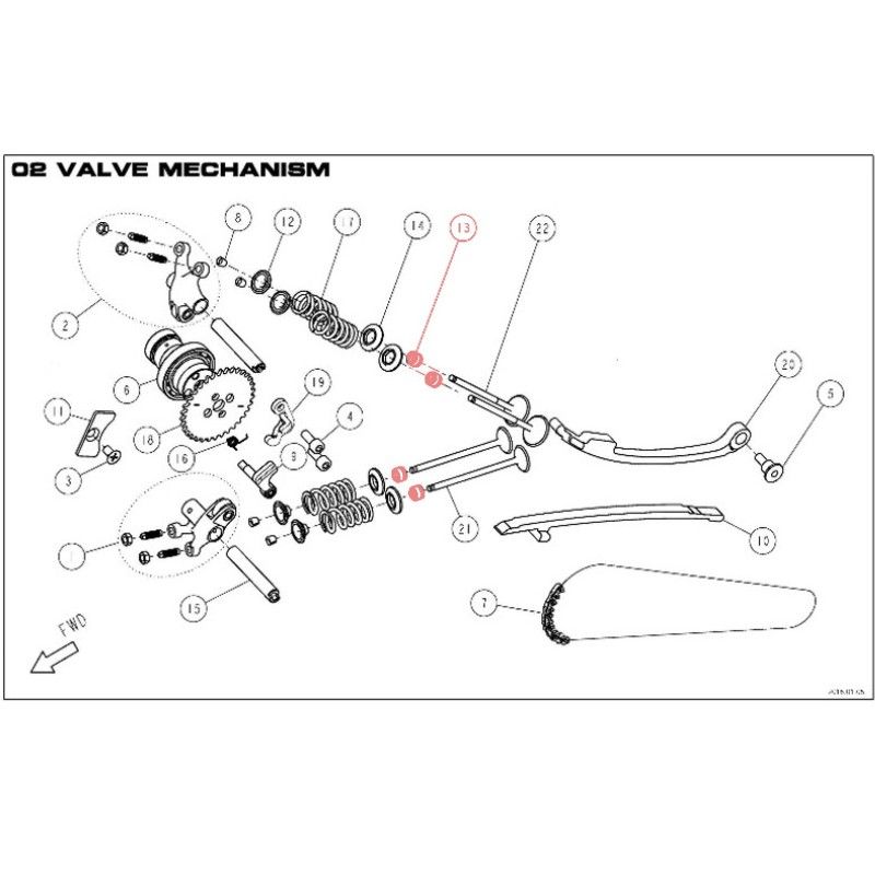 Tenuta Corteco Valvole Per PitBike Con Motori DAYTONA 190 - 86403  DAYTONA - 1