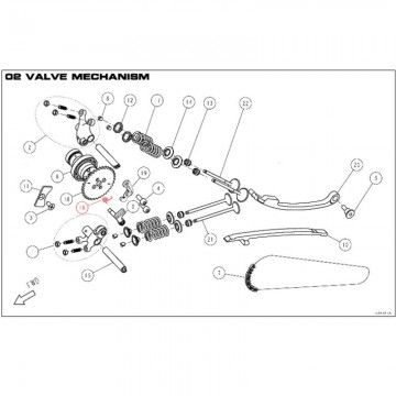 Molla Ritorno Decompressore Ver. 2 DAYTONA 190 - 87621  DAYTONA - 1