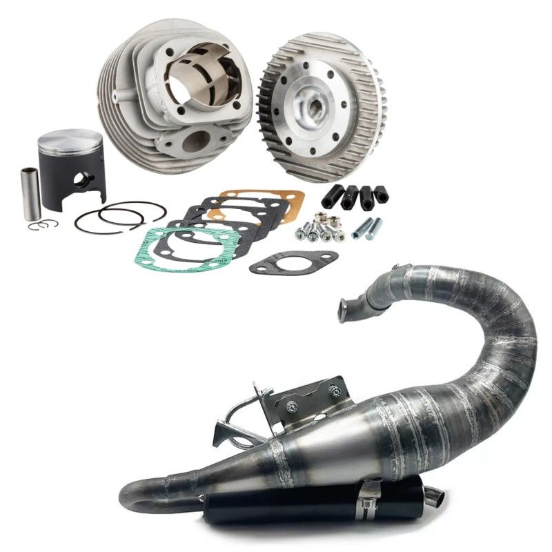 VMC Kappa58 135cc Cylinder Kit with Side Spark Plug and Handmade Racing Muffler - S3  VMC RACING - 1