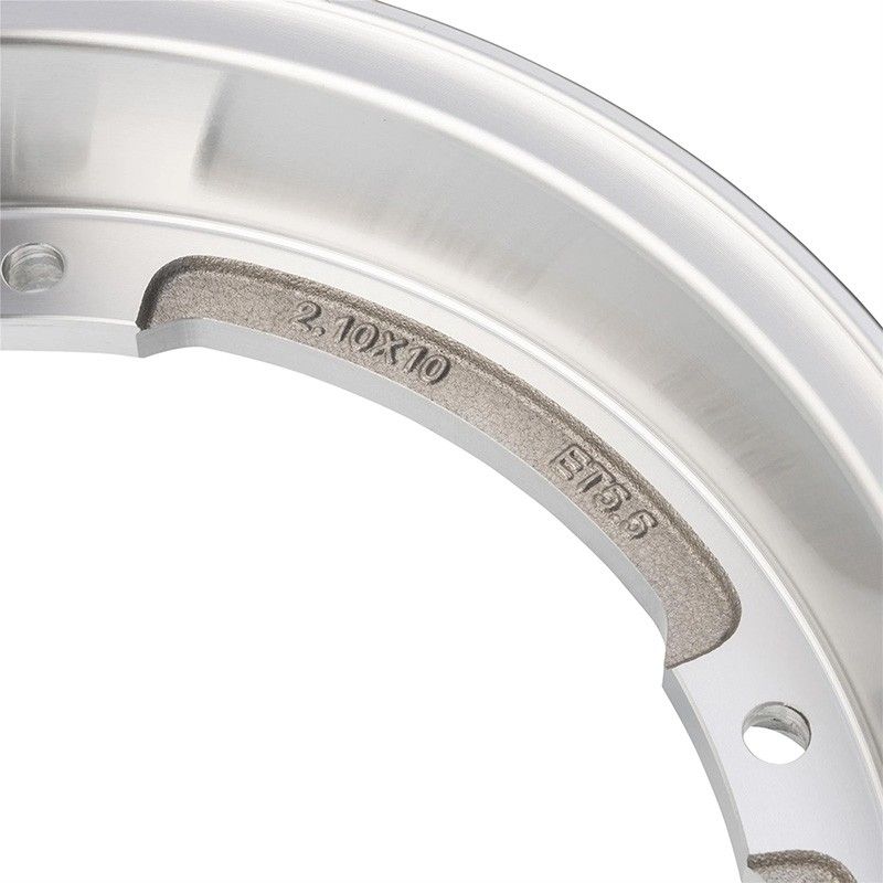 SIP Tubeless MY Rim - 2.10 Silver for Classic Vespa 10" - 81061510  SIP - 6