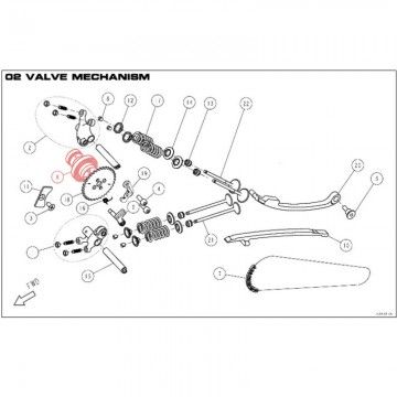 RACING 240r DAYTONA 190 Camshaft - 86878  DAYTONA - 1