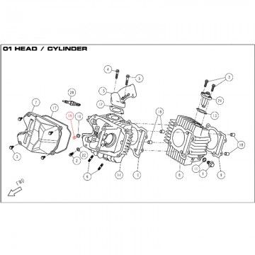Boccola centraggio Motore 8 x 6.3 x 12 - 83747  DAYTONA - 1