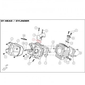 DAYTONA 190 Manifold Gasket - 86405  DAYTONA - 1