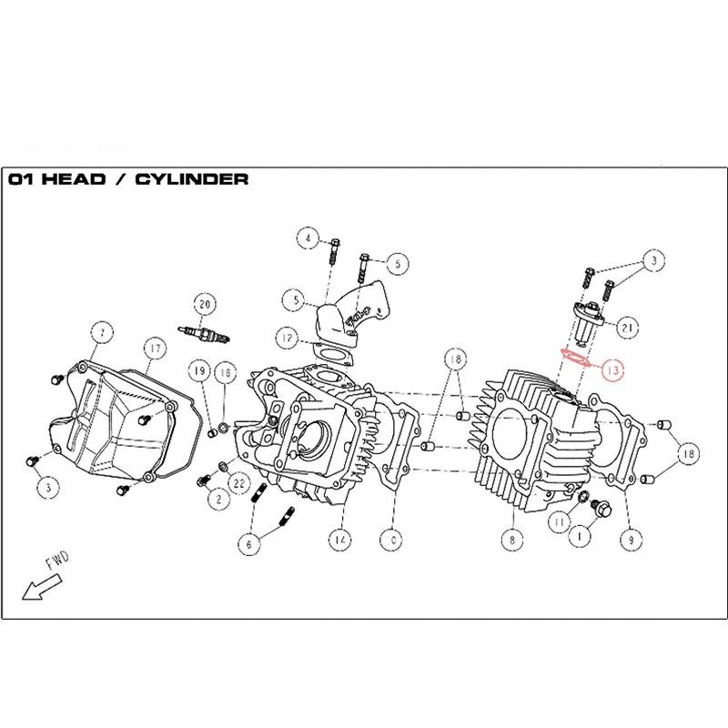 DAYTONA 190 Chain Tensioner Gasket - 86439  DAYTONA - 1