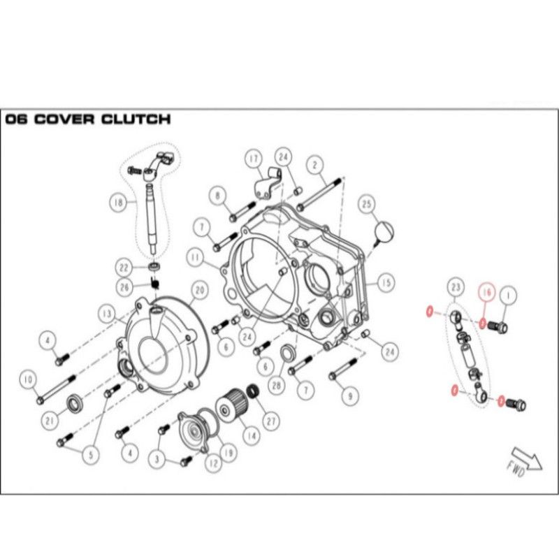 Rondella in rame M10 x 14 x 1 Per Testa e Bypass olio DAYTONA 190 - 86476  DAYTONA - 1