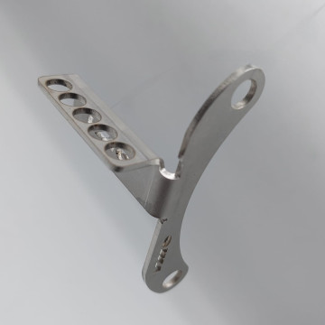 VMC plate supporting pipes for carburetor vents, in stainless steel, for 7mm external Ø pipe, for Vespa VNA, VBA, TS, GT, Sprint