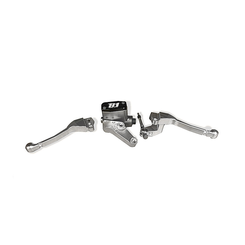 VB-11 Brake Pump and Clutch Lever Kit OTTOPUNTOUNO 8.1 Vespa 50 L, N, R, Special – CNC Aluminum Ø 11 mm – Silver  ottopuntouno 8