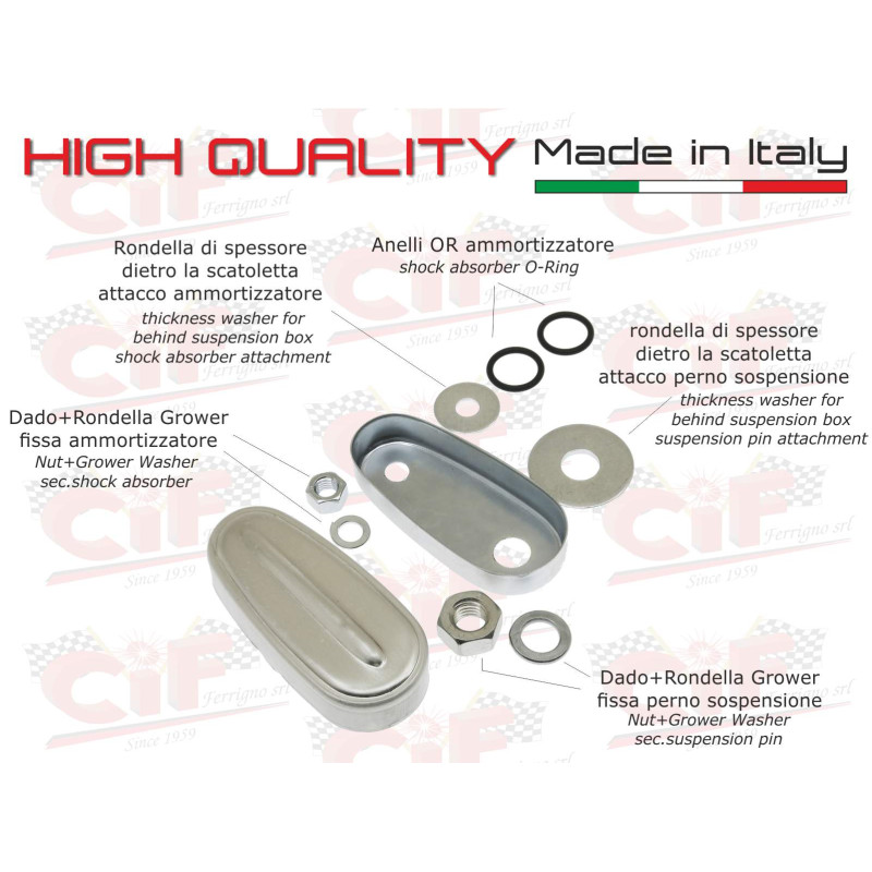 COMPLETE FRONT SUSPENSION BOX OVERHAUL KIT VESPA CIF : 5175-KT  CIF - 1