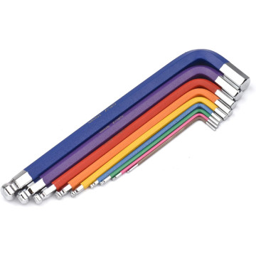 9 Piece Metric Hex Allen Key Set (1.5-10mm) – Ball End, CR-V Material, Multicolor  AVO - 9