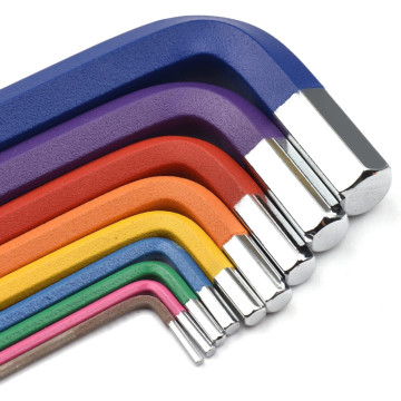 9 Piece Metric Hex Allen Key Set (1.5-10mm) – Ball End, CR-V Material, Multicolor  AVO - 7