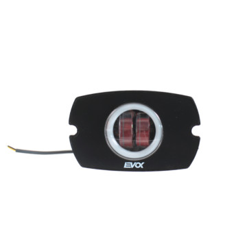 FANALE COMPLETO ANTERIORE 2 LENTI FORMA TONDA EVOK IRON LED PER PIAGGIO VESPA 50 SPECIAL RMS : 246472202  EVOK - 1