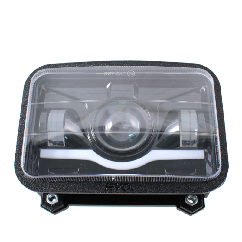 COMPLETE FRONT SINGLE HEADLIGHT IRON LED EVOK PIAGGIO APE 50 RMS: 246472192  EVOK - 1
