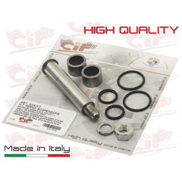 FRONT SUSPENSION PIN KIT COMPLETE WITH CASES + INTERNAL AND EXTERNAL O-RINGS + NUT + WASHER - VESPA CIF : 5113-KT CIF