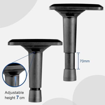 Coppia di braccioli regolabili in altezza 4D, set di braccioli per sedia da ufficio da gioco  SPARK GAMING - 5