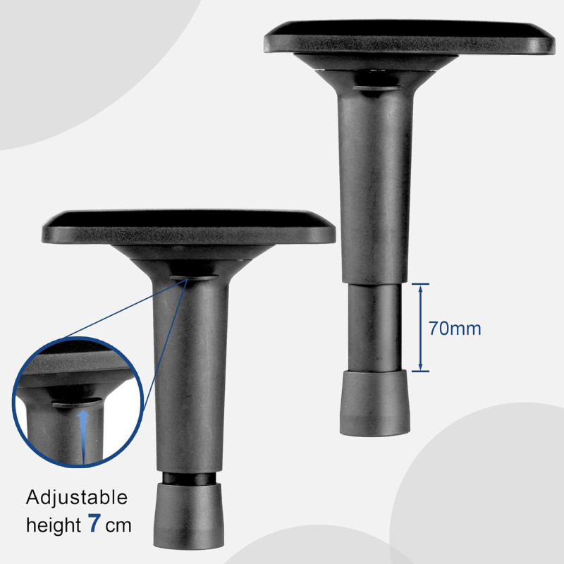 Coppia di braccioli regolabili in altezza 4D, set di braccioli per sedia da ufficio da gioco  SPARK GAMING - 5