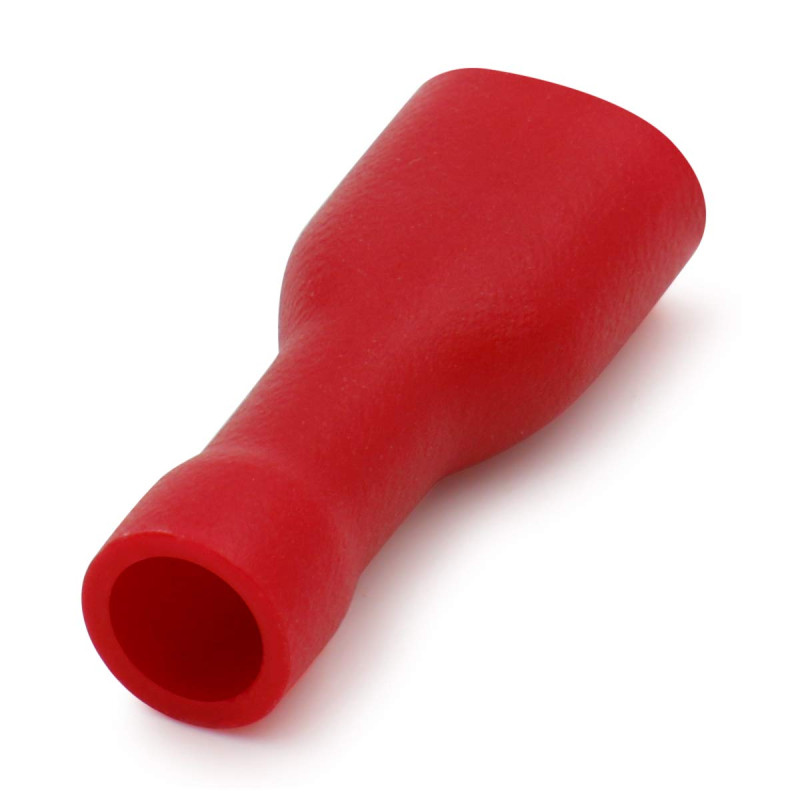 Terminale a Crimpare Femmina Completamente Isolato Rosso ( 4,8 mm ) FDFD1.25-187  AVO - 1