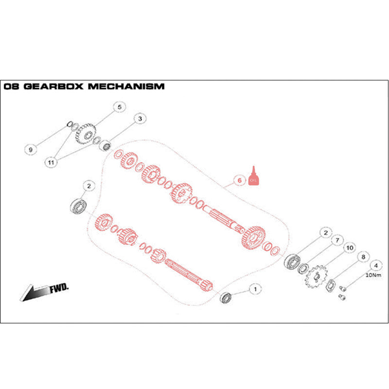 Complete Engine Transmission DAYTONA 190 FSM - 86919  AVO - 1