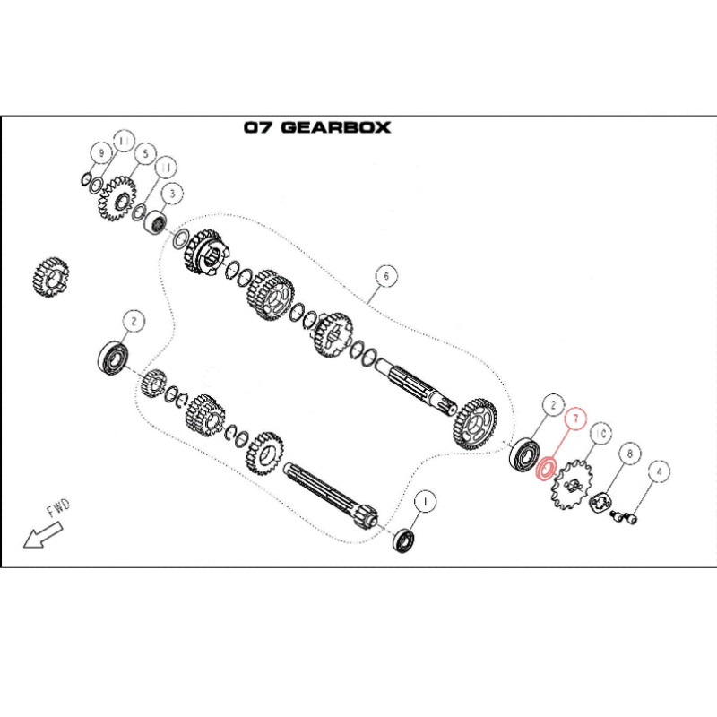 Oil Seal 17 x 29 x 5 Secondary Gearbox Shaft Oil Seal DAYTONA 190 - 83796  AVO - 1