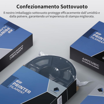 Filamento PETG ANYCUBIC  - 1 kg, Diametro 1,75 mm, per stampante 3D  ANYCUBIC - 9