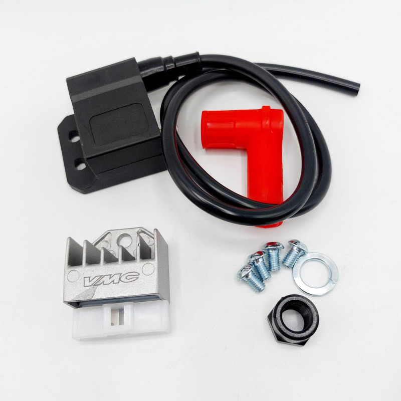 VMC PRECISION Electronic Ignition with CNC flywheel for Vespa Large Frame and PX-PE cone 20 + Flywheel Mass  VMC RACING - 5