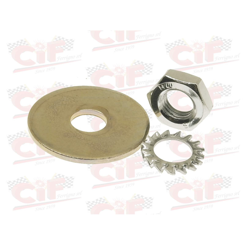 KIT DADO E RONDELLE SPECIFICHE PER MONTAGGIO ATTACCO SUPERIORE AMMORTIZZATORE ANTERIORE CIF : 6425-KT  CIF - 1