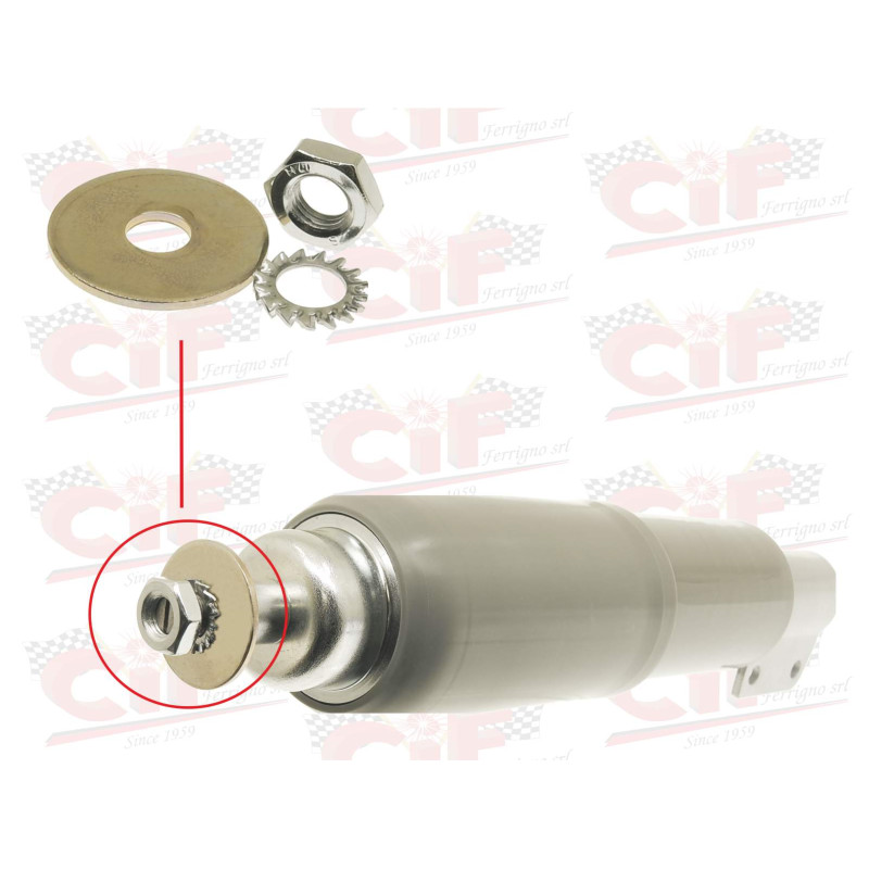 SPECIFIC NUT AND WASHER KIT FOR MOUNTING THE UPPER ATTACHMENT OF THE FRONT SHOCK ABSORBER CIF : 6425-KT  CIF - 1