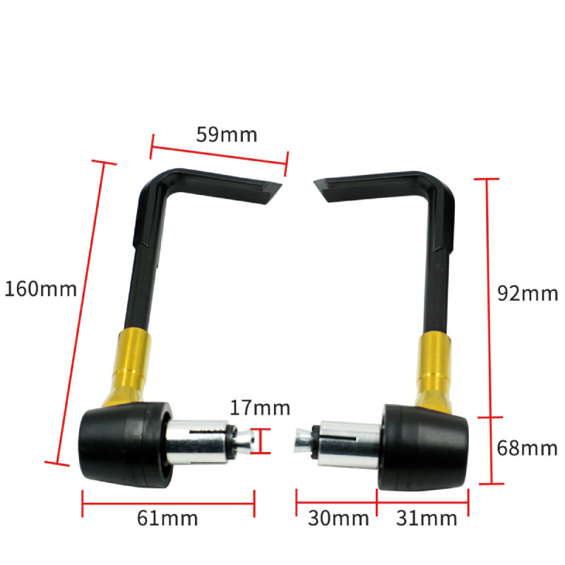 Lever guards for MiniGP / Pitbike / Scooter in CNC AVO - 7