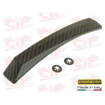 CRESTA IN ALLUMINIO "CARBONE LOOK" CON MOLLE PER PARAFANGO ANTERIORE CIF :  5274-CARB  CIF - 1