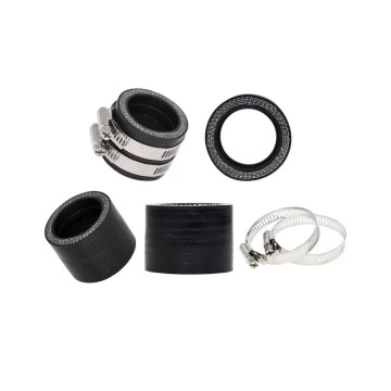 Manicotto in gomma High Quality nero 40/40 mm Con Fascette  AVO - 1