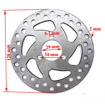 120mm Round Brake Disc for Minimoto Minicross AVO - 2
