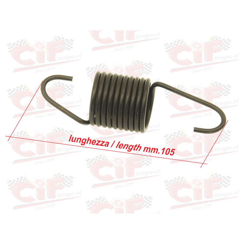 MOLLA (lunghezza mm. 105) per CAVALLETTO CENTRALE VESPA SPRINT/SUPER/RALLY  CIF : 5495-SP  CIF - 1