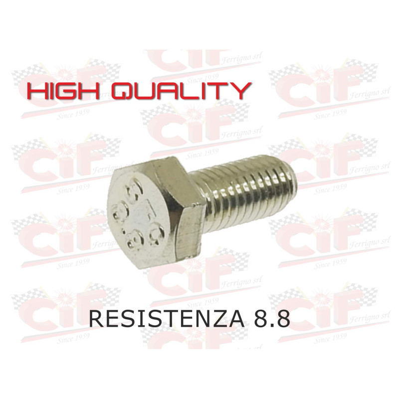 VITE ZINCATA TESTA ESAGONALE M5x12 (CLASSE 8.8) PER PIASTRINA FISSA CAVO CONTAKM. VESPA CIF : 3605-12  CIF - 1