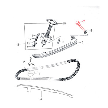 Bullone Guida catena Superiore YX / GPX  DAYTONA - 1