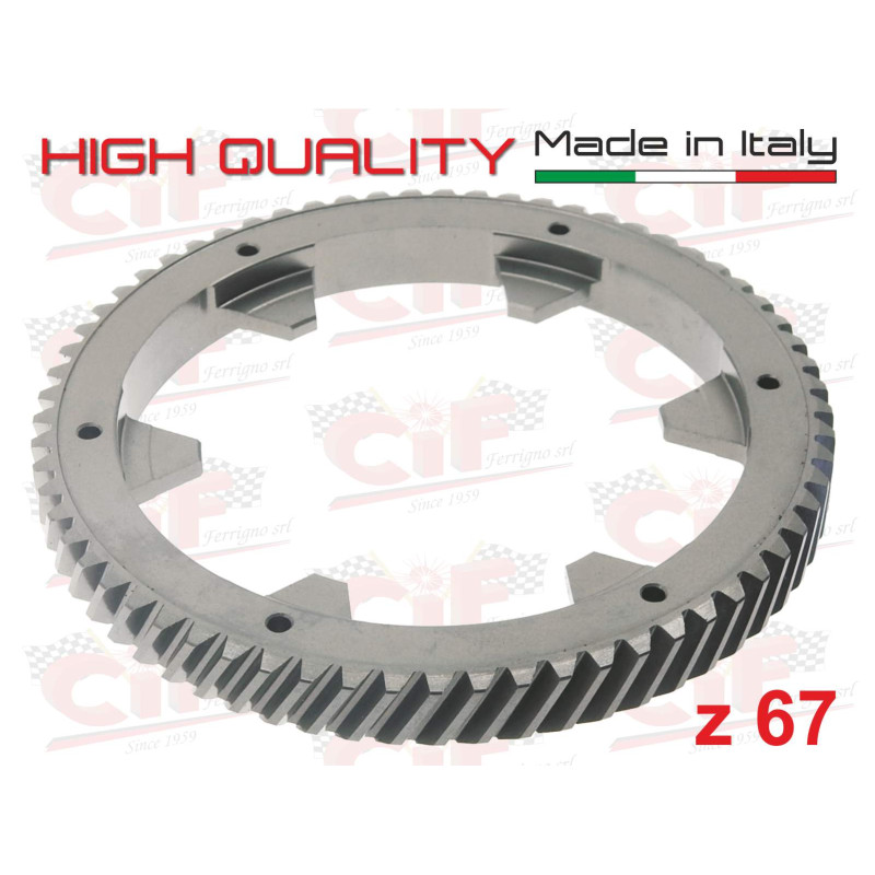 CORONA PARASTRAPPI DENTI ELICOIDALI Z67 CIF : 6567  CIF - 1