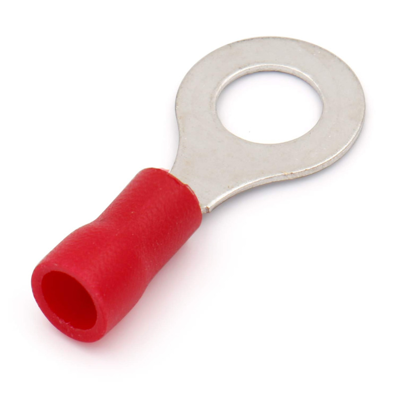Terminale a Crimpare ad Anello Isolato Rosso M6 ( 6  mm ) FDD1.25-250  AVO - 1