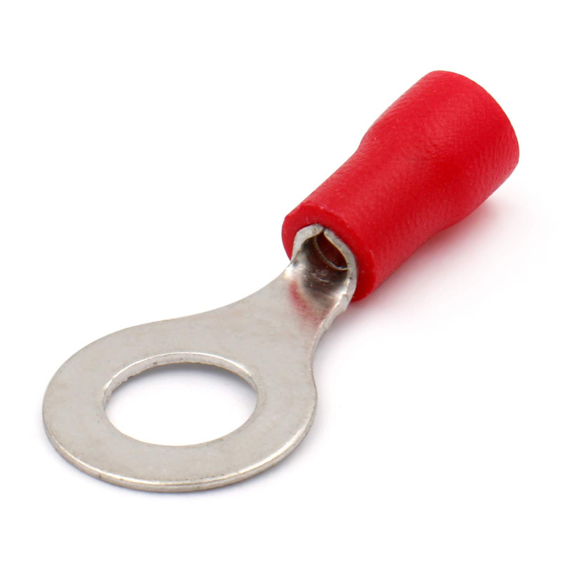 Terminale a Crimpare ad Anello Isolato Rosso M6 ( 6  mm ) FDD1.25-250  AVO - 1