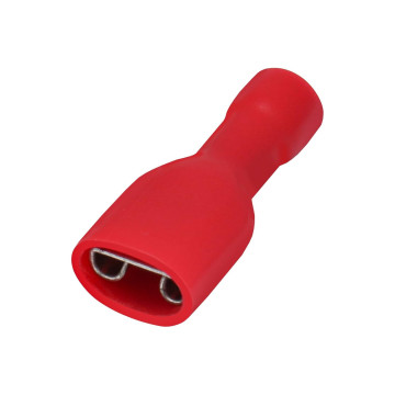 Terminale a Crimpare Femmina Completamente Isolato Rosso ( 6,3 mm ) FDFD1.25-250  AVO - 2