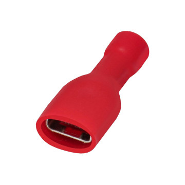 Terminale a Crimpare Femmina Completamente Isolato Rosso ( 6,3 mm ) FDFD1.25-250  AVO - 1