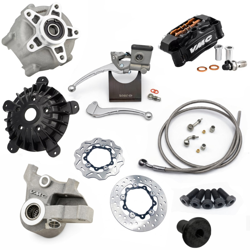 Kit Freno a disco VMC Vespa Special - Disco Flottante - Black Line  VMC RACING - 1