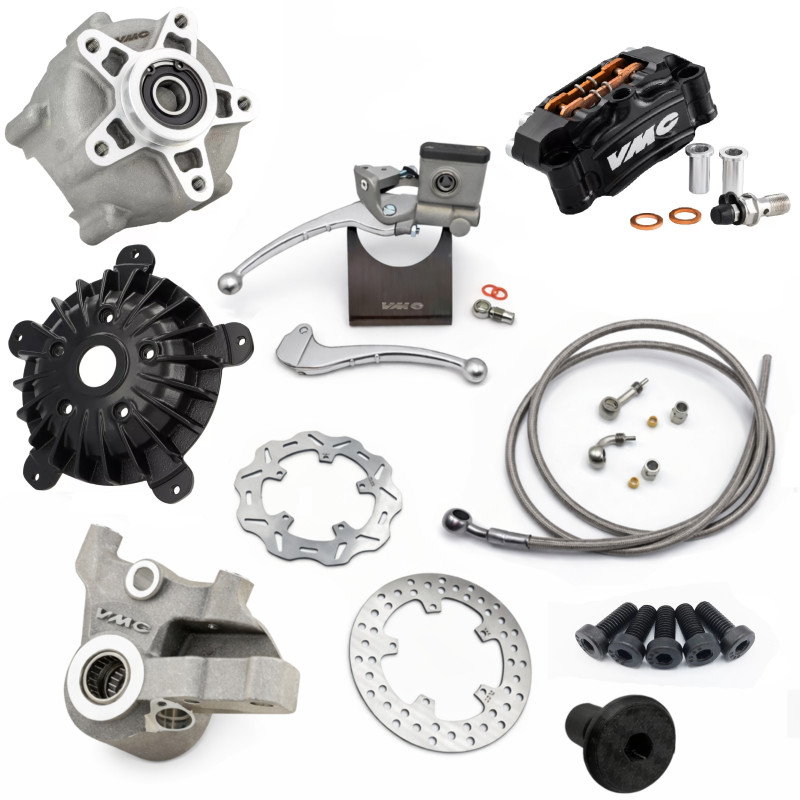 VMC Vespa Special Disc Brake Kit - Fixed Disc - Black Line  VMC RACING - 1