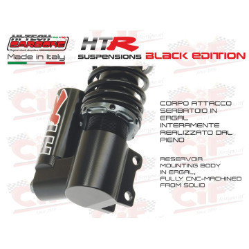 Ammortizzatore Anteriore Hitech Carbon HTR Black Edition Pluriregolabile a Gas – Vespa PX / T5 / LML CIF : 18306-NN  CARBONE - 2