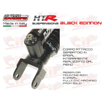 Ammortizzatore Posteriore Hitech Carbon HTR Black Edition Gas Pluriregolabile Vespa Primavera ET3 PX Rally LML CIF : 18314-NN  C