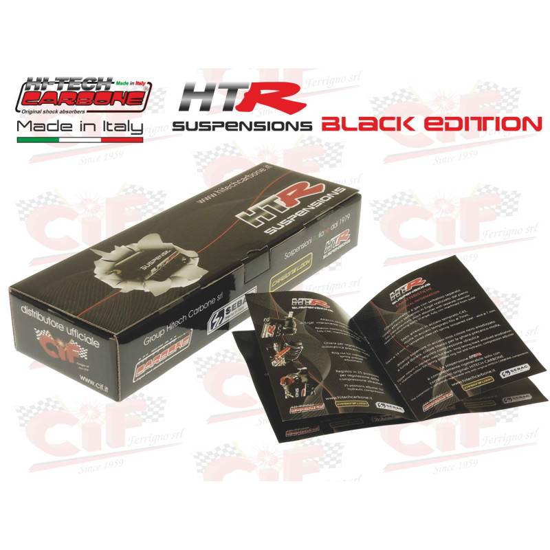Ammortizzatore Anteriore Hitech Carbon HTR Black Edition Pluriregolabile a Gas – Vespa Primavera / ET3 / PK CIF : 18301-NN  CARB