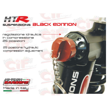 Ammortizzatore Anteriore Hitech Carbon HTR Black Edition Pluriregolabile a Gas – Vespa Primavera / ET3 / PK CIF : 18301-NN  CARB