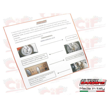 KIT "CARBONE" ANTI AFFONDAMENTO X AMMORTIZ.ANTERIORE VESPA 50 - 125 PRIMAVERA - ET3 - PK 50  - PK 50 XL CIF : 6430-KTA  CIF - 4