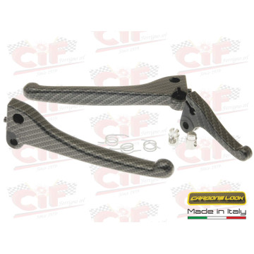 KIT LEVE+ALZAVALVOLA+MOLLE+BARILOTTI " CARBONE LOOK " PIAGGIO CIAO - SI' CIF : 5895-CARB  CIF - 1