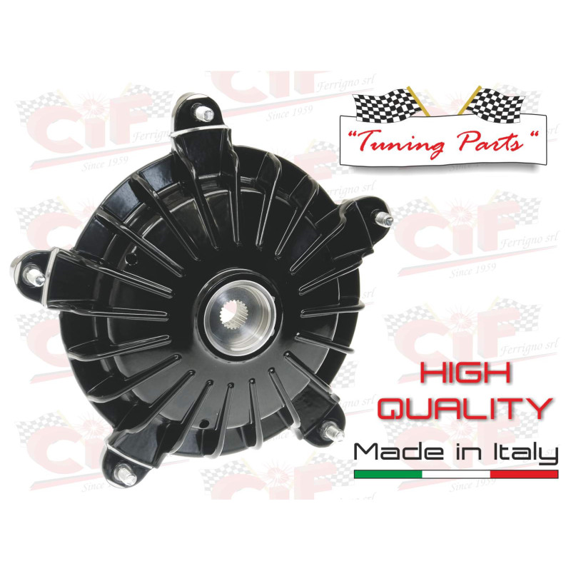 TAMBURO RUOTA ANTERIORE VERNICIATO NERO SEMILUCIDO - VESPA CIF : 5407-BLK  CIF - 1