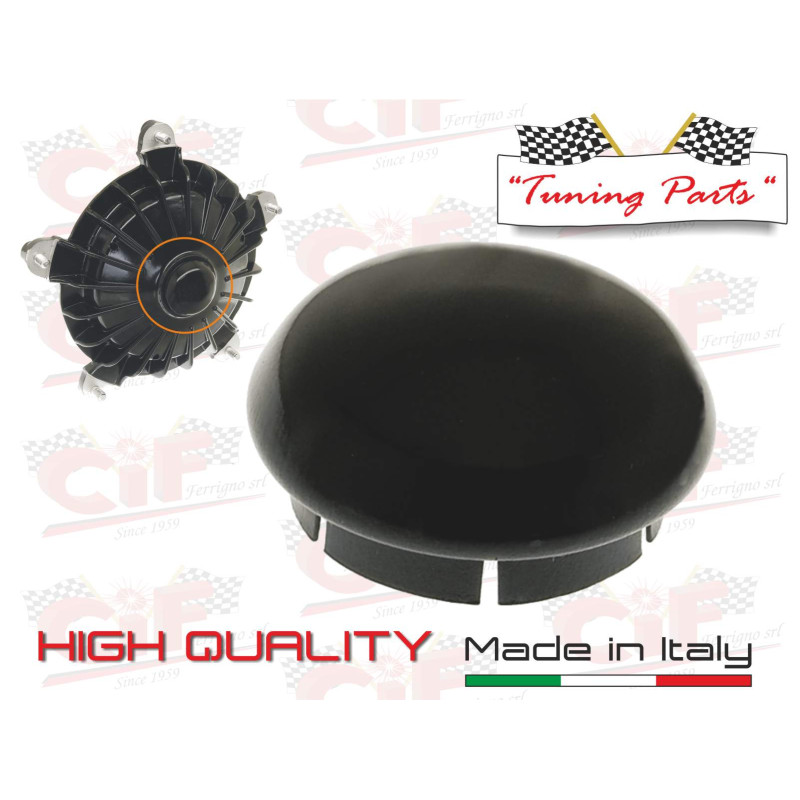 TAPPO BLACK/NERO SEMILUCIDO (TIPO GRANDE) PER TAMBURO ANTERIORE/POSTERIORE CIF : 5170-BLK  CIF - 1