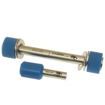 BLUE SILENT BLOCK KIT " FABBRI RACING " (ENGINE MOUNTING + REAR SUSPENSION) VESPA SMALL FRAME FABBRI RACING - 1