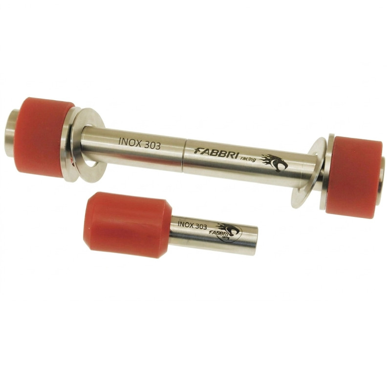 KIT SILENT BLOCK ROSSO "FABBRI RACING" (ATTACCO MOTORE + SOSPENSIONE POSTERIORE) VESPA SMALL FRAME  FABBRI RACING - 1